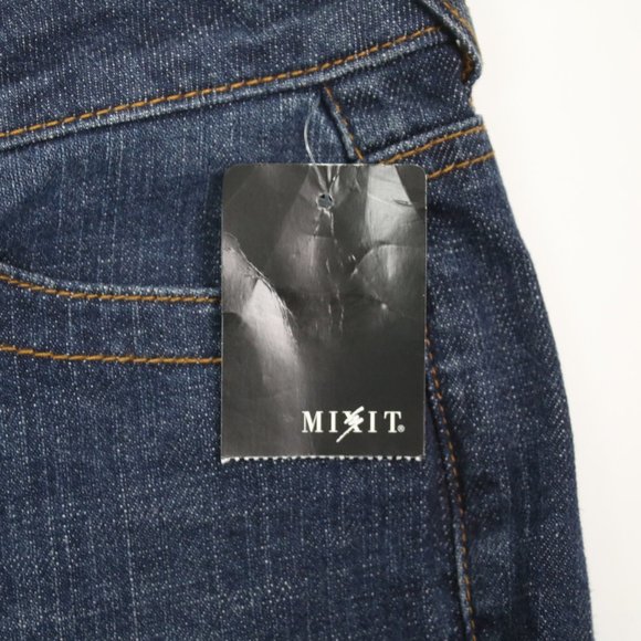 NWT Mix It Womens Size 4 Button Fly Slim Straight Jeans - Picture 7 of 7